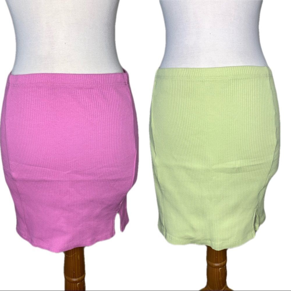 Streamline Ribbed Mini Skirt Bundle